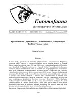 Entomofauna, ZEITSCHRIFT FÜR ENTOMOLOGIE VOL 0028-0389-0404