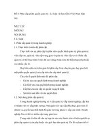 Phân cấp, phân quyền quản trị   lý luận và thực tiễn ở việt nam hiện nay  