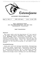 Entomofauna, ZEITSCHRIFT FÜR ENTOMOLOGIE VOL 0006-0081-0101