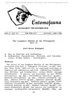 Entomofauna, ZEITSCHRIFT FÜR ENTOMOLOGIE VOL 0011-0045-0102