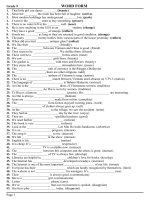 Bài tập Word form 1_Anh 9