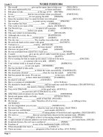 Bài tập Word form 4_Anh 9