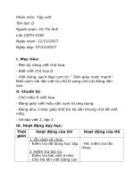 Giáo án dạy học chữ D cho học sinh tiểu học