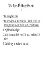 Bài giảng khung lý thuyết và phương pháp xã hội học