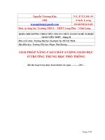 Bai thu hoach lop giao vien THPT   hang II   kha