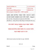 bài thu hoạch giáo viên hạng 2