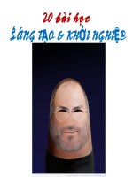 sáng tạo  khởi nghiệp