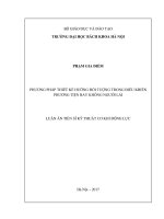 Phương pháp thiết kế hướng đối tượng trong điều khiển phương tiện bay không người lái 