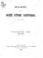 Bulletin de la Société d''''études scientifiques de l''''Aude Vol XXIX 1925