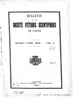 Bulletin de la Société d''''études scientifiques de l''''Aude Vol XL 1936