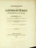 CATALOGUE DES LEPIDOPTERES DU DEPARTEMENT DU PUY-DE-DOME (FRANCE)