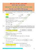 19 303 CAU TN MU   LOGARIT   MUC DO VAN DUNG   GIAI CHI TIET 