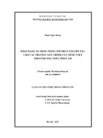 Nhận dạng tự động tiếng nói phát âm liên tục cho các phương ngữ chính của tiếng việt theo phương thức phát âm 