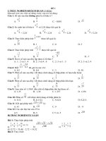 để kiểm tra đại 7 chương 1