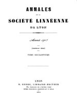Annales and Bulletins Société Linnéenne de Lyon 4427