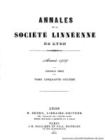 Annales and Bulletins Société Linnéenne de Lyon 4440