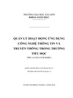 Bài tiểu luận lớp Quản lý giáo dục