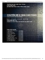 Chuyên đề thảo luận nhóm: trung cư cao tầng cho người thu nhập thấp