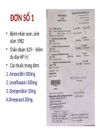 seminar thực tập dược lý Đại học y dược TPHCM