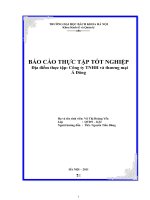Báo cáo thực tập ngành quản trị kinh doanh tại công ty TNHH và thương mại á đông 