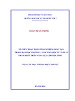 Luận văn tổ chức hoạt động trải nghiệm sang tạo chương cảm ứng điện từ lớp 11 nhằm phát triển năng lực cho học sinh 