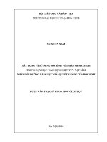 Luận văn xây dựng và sử dụng mô hình với phần mềm coach trong dạy học “dao động điện từ” – vật lí 12 nhằm bồi dưỡng năng lực giải quyết vấn đề của học sinh 