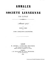 Annales and Bulletins Société Linnéenne de Lyon 1117
