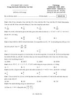 Thi tháng lớp 11 chuyên đề tổng hợp hay