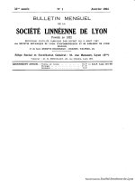 Annales and Bulletins Société Linnéenne de Lyon 2083
