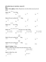 ĐỀ KIỂM TRA CHƯƠNG 1 đại số 7