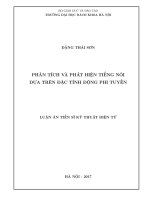 Phân tích và phát hiện tiếng nói dựa trên đặc tính động phi tuyến 