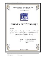 Xây dựng và tổ chức thực hiện một vài chương trình du lịch đặc trưng dành cho đối tượng khách du lịch MICE tại công ty TNHH du lịch và dịch vụ hà long 