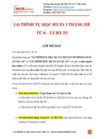 Lộ trình tự học IELTS 5.5 trong 3 tháng