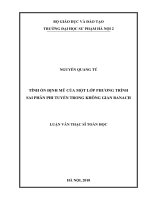 Luận văn tính ổn định mũ của một lớp phương trình sai phân phi tuyến trong không gian banach 