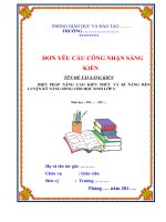 sáng kiến kinh nghiệm tiểu học đạt điểm cao