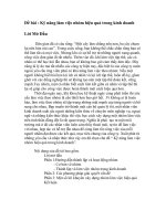 Kỹ năng làm việc nhóm hiệu quả trong kinh doanh 