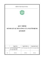 QUY TRINH KHAO SAT SU HAI LONG