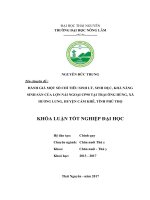 Đánh giá một số chỉ tiêu sinh lý, sinh dục, khả năng sinh sản của lợn nái ngoại CP 90 tại trại ông hùng, xã hương lung   huyện cẩm khê   tỉnh phú thọ 