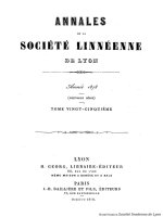 Annales and Bulletins Société Linnéenne de Lyon 972