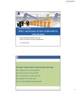 LẬP KẾ HOẠCH TỔ CHỨC ĐIỀU KHIỂN THI CÔNG XÂY DỰNG