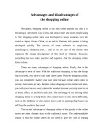 ưu điểm và nhược điểm của mua sắm trực tuyến 