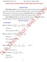 CHUYÊN đề 9  GIẢI PT  BPT có CHỨA BIỂU THỨC rút gọn  