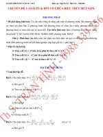 CHUYÊN đề 3  GIẢI PT  BPT có CHỨA BIỂU THỨC rút gọn 