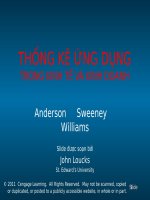 THỐNG KÊ ỨNG DỤNG TRONG KINH TẾ VÀ KINH DOANH