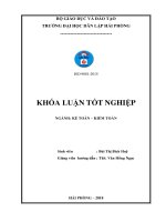 Hoàn thiện công tác kế toán lập và phân tích bảng cân đối kế toán tại công ty cổ phần cảng nam hải   