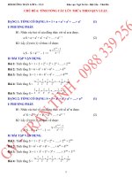 CHỦ đề 6  bài TOÁN TÍNH TỔNG các lũy THỪA 