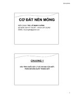 KIẾN THỨC VỀ CƠ ĐẤT NỀN MÓNG