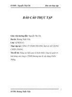 Nâng cao hiệu quả và hoàn thiện công tác quản trị bán hàng của công ty TNHH thương mại  xây dựng chiến thắng (2013) 