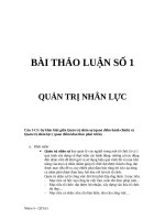 Sự khác biệt giữa quản trị nhân sự (quan điểm hành chính) và quản trị nhân lực ( quan điểm khai thác phát triển) 