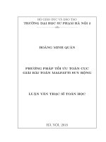 Luận văn phương pháp tối ưu toàn cục giải bài toán malfatti 